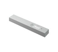 INK Nice Day lave-mains plateforme 120x20x10cm vasque droite 1 trou pour robinet cuve ovale polystone blanc brillant 3403111