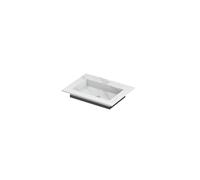 Ink post vasque à enveloppe en céramique avec 1 trou pour robinet 60x45x1cm calacatta matt 0210010