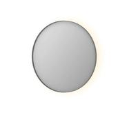 INK SP17 Miroir - 80x4x80cm - LED en bas et en haut à changement de couleur - dimmable - dans un cadre en acier - aluminium inox brossé 8408578