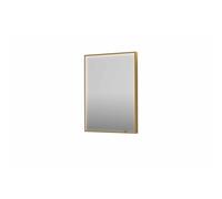 INK SP19 miroir - 60x4x80cm rectangulaire en cadre acier incl dir LED - chauffage - changement de couleur - dimmable et interrupteur - brossé or mat 8409027