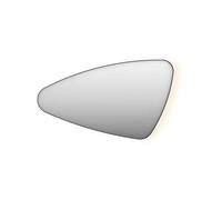 INK SP23 Miroir - 120x4x70cm - LED - en bas et en haut - changement de couleur - dimmable - organique - dans un cadre en acier - aluminium noir mat à gauche 8409375