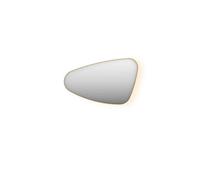 INK SP23 Miroir - 80x4x50cm - LED en bas et en haut à changement de couleur - dimmable - organique - dans un cadre en acier - gauche aluminium Or mat 8409357