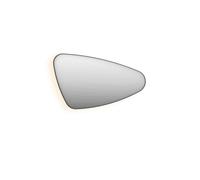 INK SP23 Miroir - 80x4x50cm - LED en bas et en haut changement de couleur - dimmable - organique - dans un cadre en acier - côté droit aluminium noir mat 8409205