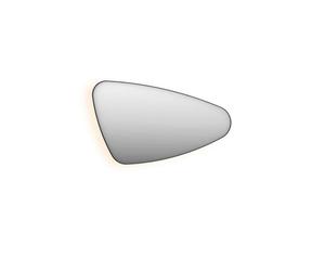 INK SP23 Miroir - 80x4x50cm - LED en bas et en haut changement de couleur - dimmable - organique - dans un cadre en acier - côté droit aluminium noir mat 8409205