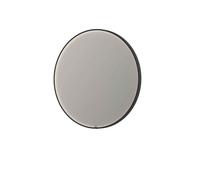 INK Sp24 miroir 100x4x100cm à leds en bas et en haut à couleur changeante miroir chauffant rond dans un cadre en acier aluminium noir mat 8409330