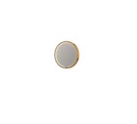 INK Sp24 miroir 40x4x40cm à leds en bas et en haut à couleur changeante miroir chauffant rond dans un cadre en acier aluminium mat or 8409302