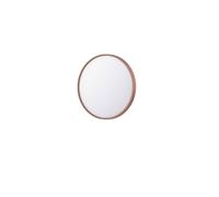 INK SP24 Miroir - 60x4x60cm - LED en bas et en haut à changement de couleur - dimmable - Chauffage de miroir - rond - dans un cadre en acier - aluminium cuivre brossé 8409314
