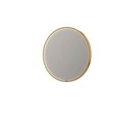 INK Sp24 miroir 80x4x80cm à leds en bas et en haut à couleur changeante miroir chauffant rond dans un cadre en acier aluminium mat or 8409322