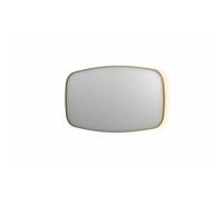 INK SP30 miroir - 140x4x80cm contour en cadre acier incl LED indirecte - chauffage - changement de couleur - dimmable et interrupteur - brossé or mat 8409772
