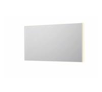 INK SP32 miroir - 140x4x80cm rectangulaire dans cadre en acier incl LED indirecte - chauffage - changement de couleur - dimmable et interrupteur - blanc mat 8410081