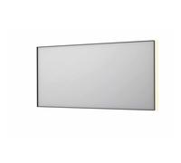 INK SP32 miroir - 160x4x80cm rectangulaire en cadre acier incl LED indirecte - chauffage - changement de couleur - dimmable et interrupteur - métal brossé noir 8410095