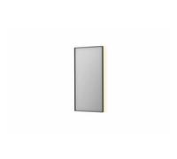 INK SP32 miroir - 50x4x100cm rectangulaire dans cadre en acier incl LED indirecte - chauffage - changement de couleur - dimmable et interrupteur - métal noir brossé 8410015