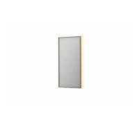 INK SP32 miroir - 50x4x100cm rectangulaire en cadre acier incl LED indirect - chauffage - changement de couleur - dimmable et interrupteur - brossé or mat 8410012
