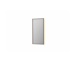 INK SP32 miroir - 50x4x100cm rectangulaire en cadre acier incluant LED indirecte - chauffage - changement de couleur - dimmable et interrupteur - cuivre brossé 8410014