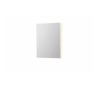 INK SP32 miroir - 60x4x80cm rectangulaire en cadre en acier incl LED indirecte - chauffage - changement de couleur - dimmable et interrupteur - blanc mat 8410021