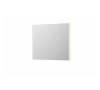 INK SP32 miroir - 90x4x80cm rectangulaire en cadre acier mat blanc incl LED indir - chauffage - changement de couleur - dimmable et interrupteur - mat blanc 8410051
