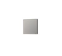 Ink spiegels miroir sp19 rectangle dans un cadre en acier avec chauffage à led. couleur changeante. dimmable et interrupteur 80x100cm noir mat 8409065