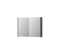 Ink spk2 armoire de toilette avec 2 portes miroir double face et prise de courant/interrupteur 1105325