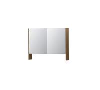 Ink spk3 armoire de toilette avec double portes en miroir, 2 portes avec étagère ouverte et prise de courant/interrupteur 1110218