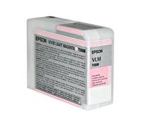 Epson Cartouche d'encre – Pro 3880, Mirage & Signature Worthy – Magenta vif clair 80 ml – Originale