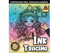 Ink Tracing Book For Adults: A Steampunk Mermaid Tracing Art Book Blending Ocean Fantasy, Gears, and Imagination