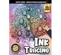 Ink Tracing Book For Adults: Decorative Easter Egg Trees and Floral Patterns Designed for Relaxing Tracing