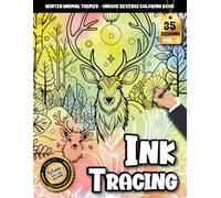 Ink Tracing Book For Adults: Mindful Art Therapy with Winter Animals: A Relaxing Tracing With Watercolor Experience