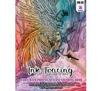 Ink Tracing Book for Adults: Stress relief reverse Fairy With Phoenix Coloring Book for adults: mindfully Follow white lines to Uncover 35 cute Hippie ... pages a perfect gift for Birds Lovers(Vol-03)