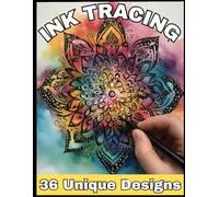 Ink Tracing Coloring Book: An Easy Minimalist Reverse Coloring book for Kids, Adults and Teens | Landscapes, Vintage Cars, Mandalas and Medieval ... Pen | Perfect Gift for Vacations & Holidays
