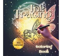 Ink Tracing Coloring Book for Adults , Beautiful White Line Art for Relaxation , Creativity