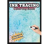 Ink Tracing Coloring Book: Ocean Mandala Designs | Trace the White Lines with Black to Reveal Beautiful Sea Life Art - No Skills Needed, Just One Pen for Stress Relief & Mindful Relaxation