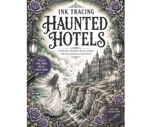 Ink Tracing Haunted Hotels: Intricate Haunted Hotel Gothic Scenes for Relaxation, Stress Relief, and Pen & Ink Tracing for Teens and Adults