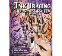Ink Tracing Haunted House: Follow The White Lines To Explore Relaxing Creepy Spooky Manor Designs For All Ages