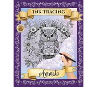 Ink Tracing Reverse Coloring Book:: Animals