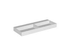 INK United lavabo - 120x45x11cm - 2 vasques - 0 trous de robinet - porcelaine blanc mat 0206122