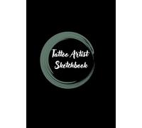 Ink Vision Tattoo Sketch Book: Glossy Black Cover | 7×10 Professional Book | 80 Plain Pages for Tattoo Designs, Flash Art & Creative Drawing