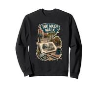 Ink Wash Walk Carnet Pinceau Crayon Sweatshirt