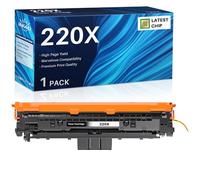 INK4U 220X Toner LaserJet Noir (Puce Récente, Haute Capacité) Compatible pour HP 220A 220X Noir Cartouche pour Color LaserJet Pro 4202dn 4302fdn MFP 4302dw 4302fdw 4202dw 4202dn 4302fdn (W2200X)