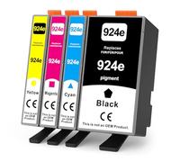 INK4U 924XL Cartouches d'encre Compatibles pour Cartouche Encre HP Office Jet Pro 8122 8132 8135 8120 8134 8130 8125 8124 Series (avec Puce)