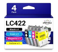 INK4U Cartouches LC422 Compatibles pour Brother LC422VAL LC422XL LC 422XL