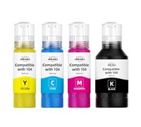INK4U Compatible pour T104 Compatible pour Epson EcoTank ET-2810 ET-2812 ET-2821 ET-2856 ET-2720 ET-3850 ET-4850
