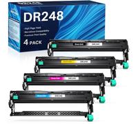 INK4U DR248CL Lot de 4 tambours extra hauts compatibles avec Brother DR-248CL Toner TN248XL pour MFC-L3740CDW Toner MFC-L3760CDW DCP-L3560CDW L3520CDW HL-L3240CDW HL-L3220CWE