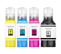 INK4U Encre 104 102 Compatible pour Epson EcoTank ET-2810 ET-2812 ET-2821 ET-2856 ET-2720 ET-3850 ET-4850