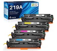 INK4U Lot de 4 Toners 219A (avec Puce) compatibles avec 219A 219X pour Color Laserjet Pro MFP 3302FDWG pour MFP 3302SDWG 3302FDNG pour W2190A W2191A W2192A W2193A