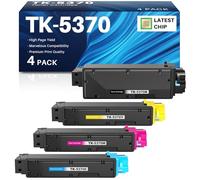 INK4U TK5370 Multipack de toners compatibles avec Kyocera TK-5370 compatibles avec Kyocera ECOSYS PA3500cx, MA3500cix et MA3500cifx (TK-5370K, TK-5370C, TK-5370M, TK-5370Y, avec puce)