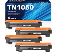 INK4U TN1050 TN-1050 Toner Compatible avec Brother TN 1050 Cartouche de Toner Compatible pour Brother DCP-1510 DCP-1512 DCP-1610W DCP-1612W HL-1210W HL-1110 HL-1210 HL-1210 MFC-1810 MFC-1910W (4 Noir)