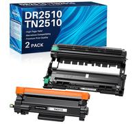 INK4U Toner TN2510 + Tambour DR2510 Compatible avec Brother DR-2510 unité