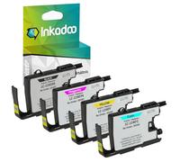 Inkadoo Brother LC-1240 BP Multipack Compatible DCP-J 925 DW MFC-J 835 DW DCP-J 525 W MFC-J 430 Series MFC-J 825 DW Env. 3 750 Pages