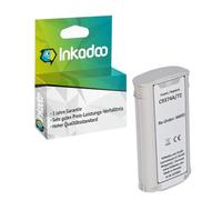 Inkadoo Cartouche d'encre pour HP C9374A/72 Gris Compatible DesignJet T 1100 24" DesignJet T 1200 PS DesignJet T 610 24"