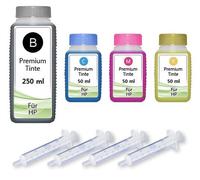 Inkadoo Kit de recharge d'encre compatible pour HP 651 DeskJet Ink Advantage 5575 Set 400 ml